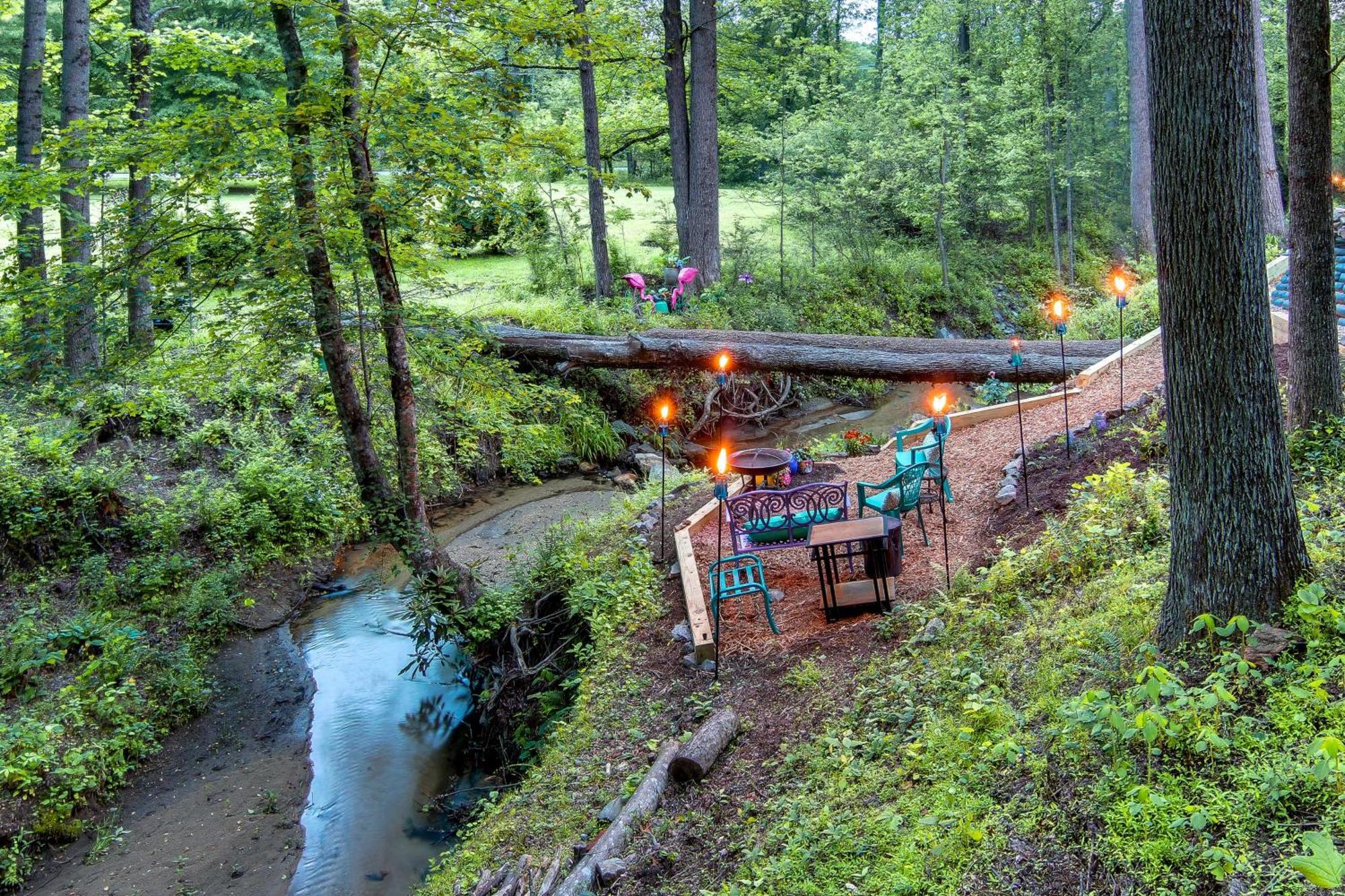 Creekside Hendersonville Haven Hot Tub And Fire Pit מראה חיצוני תמונה