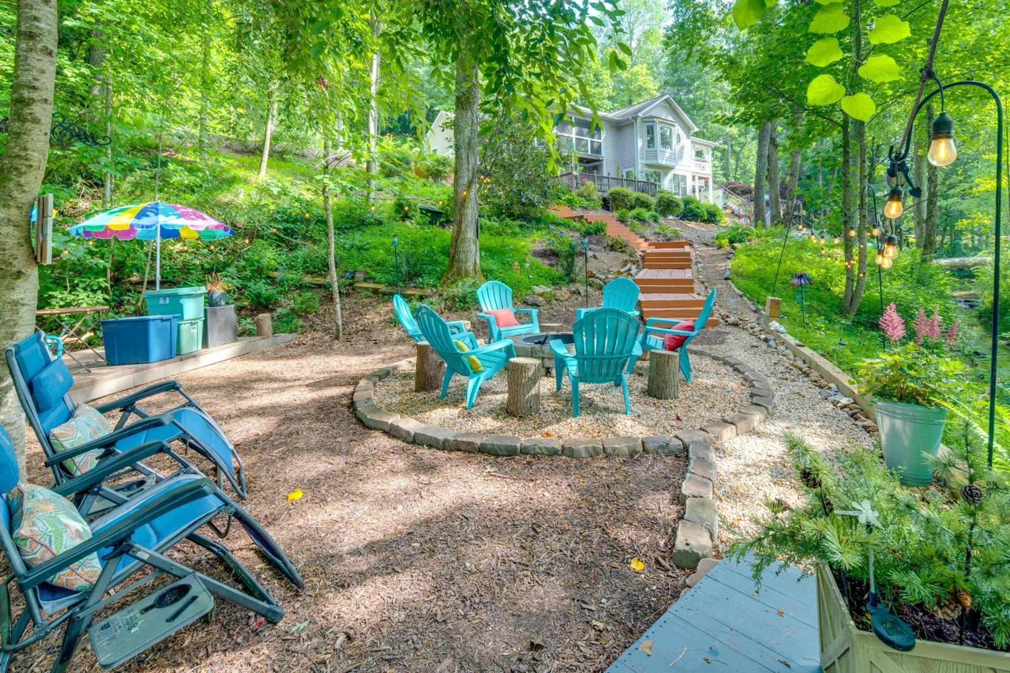 Creekside Hendersonville Haven Hot Tub And Fire Pit מראה חיצוני תמונה